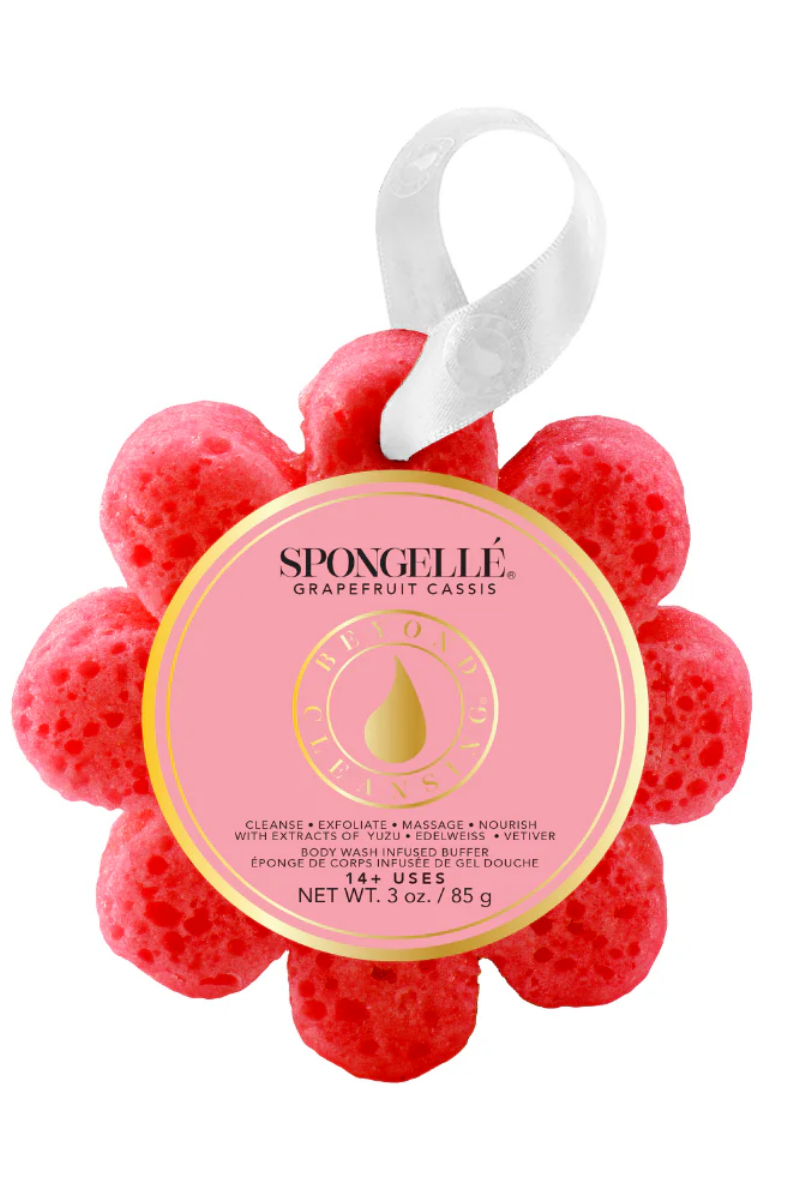 Wild Flower Infused Buffer | Spongellé | Grapefruit Cassis Top: Grapefruit | Middle: Cassis | Base: Vanilla