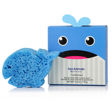 Sea Animals Bath Sponge + Built in Cleanser | Spongellé | Walter Whale