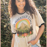 On Mountain Time Ringer Tee | NATURAL LIFE