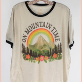 On Mountain Time Ringer Tee | NATURAL LIFE