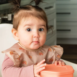 Silicone Suction Bowl and Lid Sets for Babies | Coral
