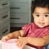 Silicone Suction Bowl and Lid Sets for Babies | Rose