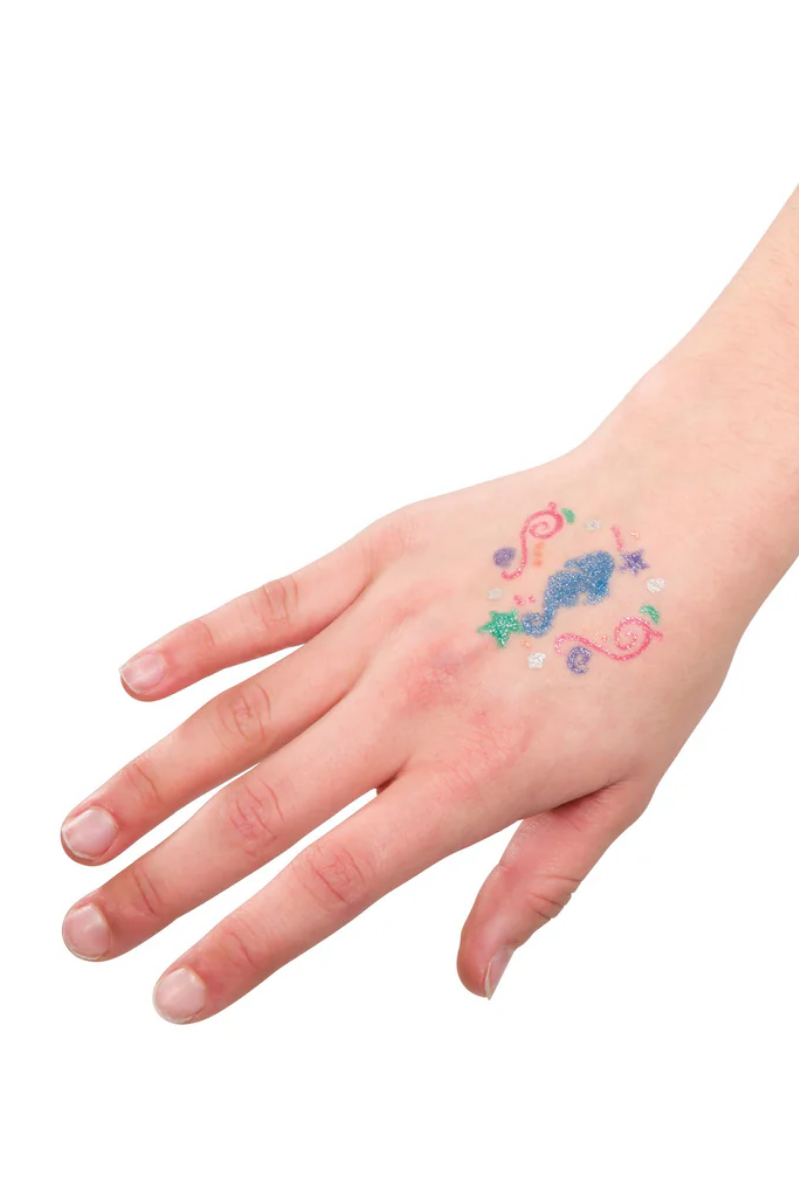 Mermaid Tattoo Gel Pens | 6 Pens | 3 Stencils