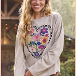 Floral Heart Sweatshirt | Natural Life