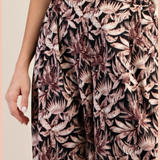 Floral Print Satin Palazzo Pants