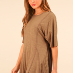 Mineral Washed Comfy Knit Romper