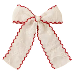 Vintage Lace Bow | Red/White