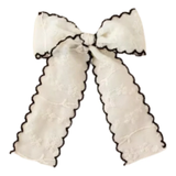 Vintage Lace Bow | Black/White