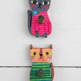Animal Adhesive Wooden Wall Hook, Set of 2 | Natural Life