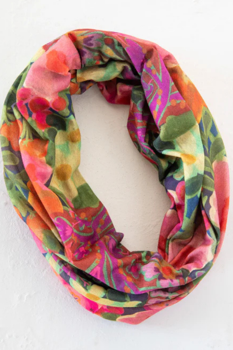 Full Boho Bandeau | Pink Painted Garden
