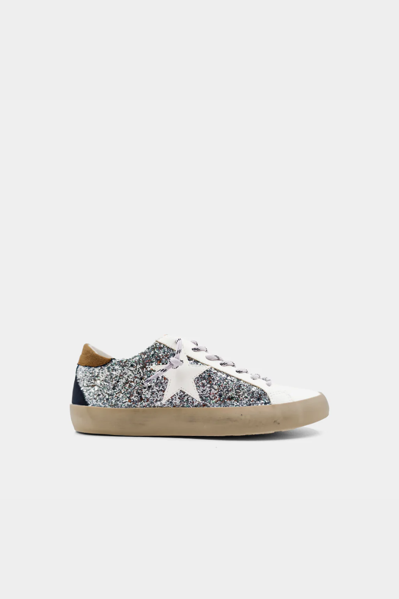 Paula Silver Sparkle Sneaker | Shu Shop