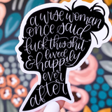 Wise Woman Waterproof Vinyl Sticker