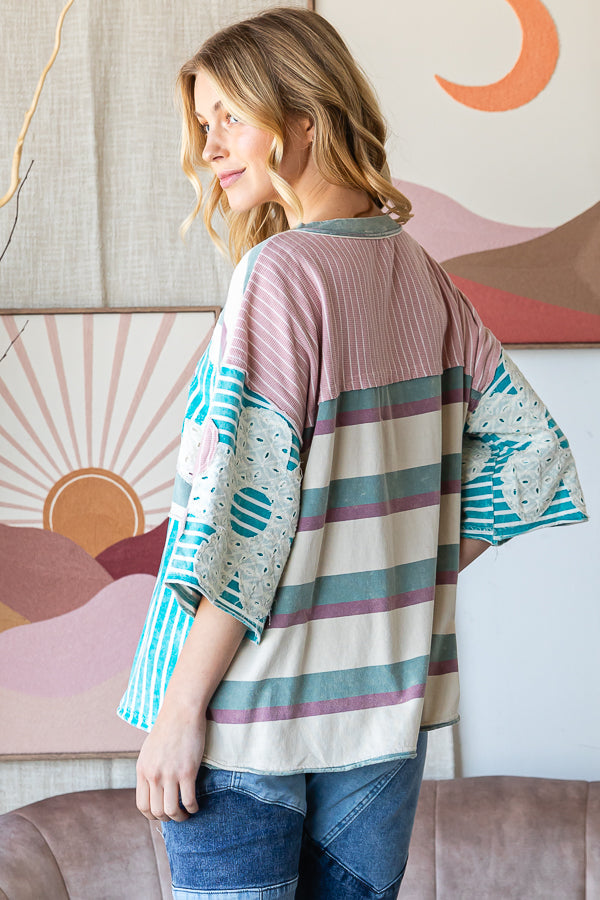 Flower Patchwork Top