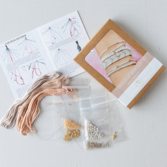 Friendship Bracelet Kit - Blush - The Boutique LLC