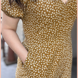 Falling Leaves Smocked Jumpsuit