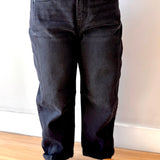 RISEN High Rise Crop Barrel Cuffed Jeans