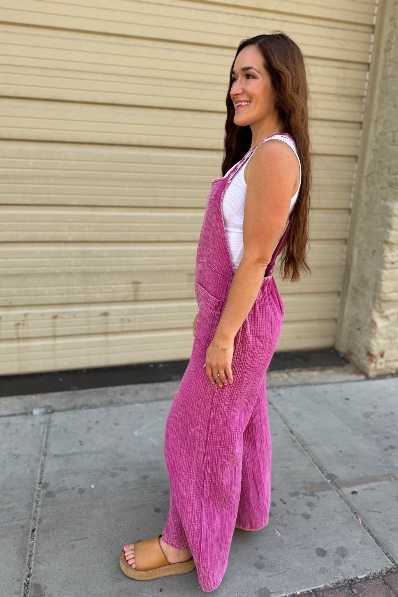 Mineral Washed Gauze Overalls