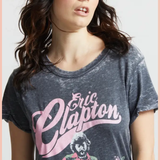 Eric Clapton World Tour Burnout Band Tee