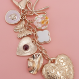 Heart Bow Butterfly Clover Bag Key Charm
