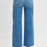 RISEN Tummy Control High Rise Crop Wide Leg Jeans