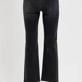 RISEN Tummy Control Mid Rise Crop Straight Jeans