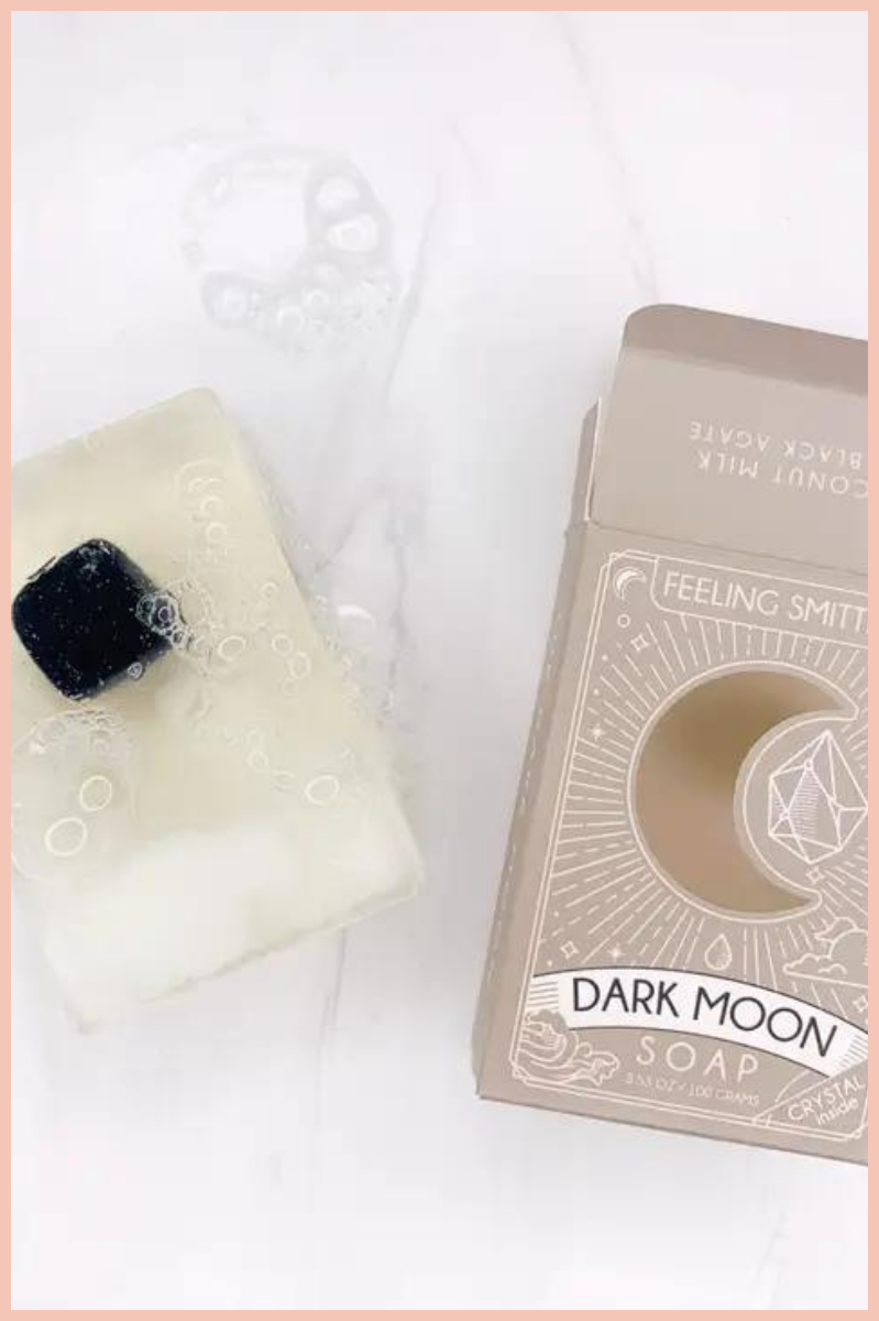 DARK MOON SOAP + BLACK AGATE INSIDE