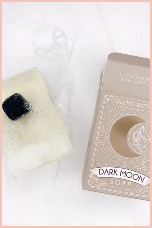 Dark Moon Soap w/ Black Agate Inside