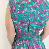 Garden Glide Zip-Front Midi Dress