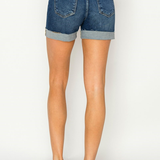 RISEN High Rise Cuffed Shorts