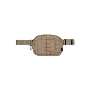 C.C. PUFFER FANNY PACK | TAUPE