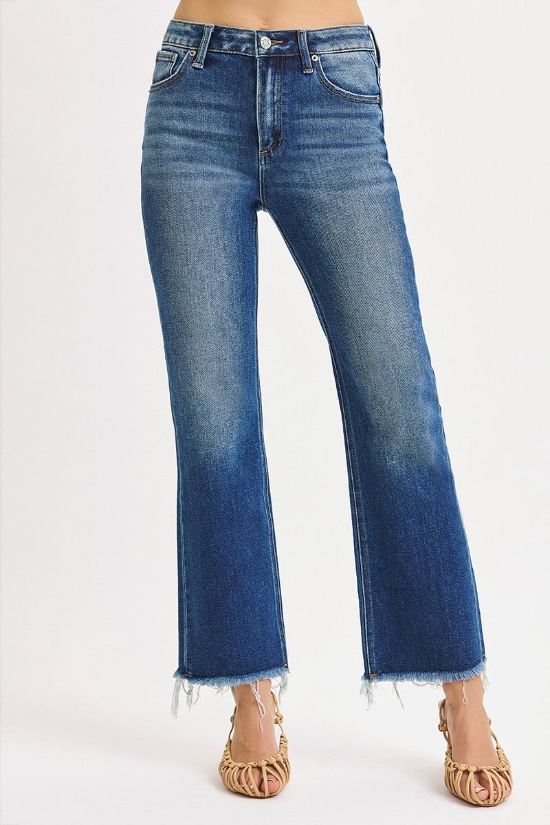 High Rise-Crop Straight Jeans | J21 by RISEN