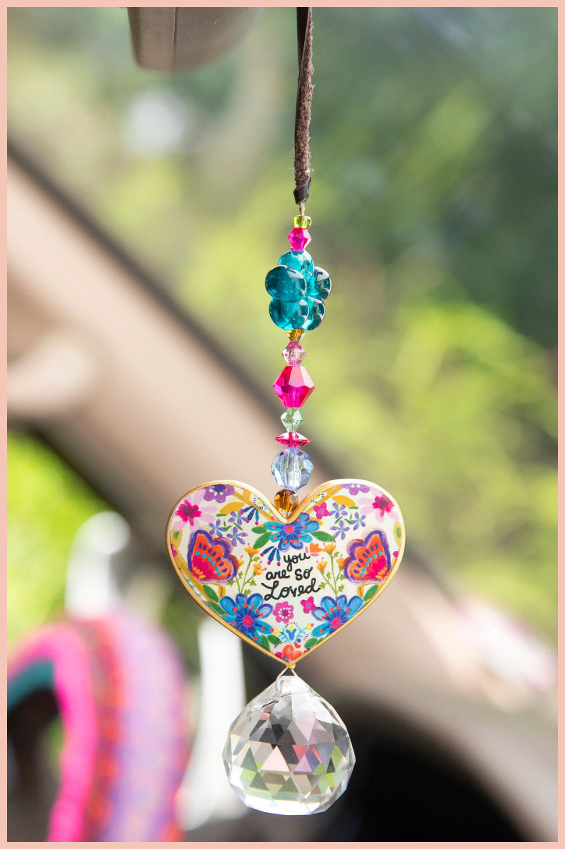 Loved Sun Catcher Car Charm | Natural Life