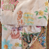 Double-Sided Cozy Throw Blanket | Doggie Doodles Ivory