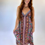 Vintage Floral Midi Sundress