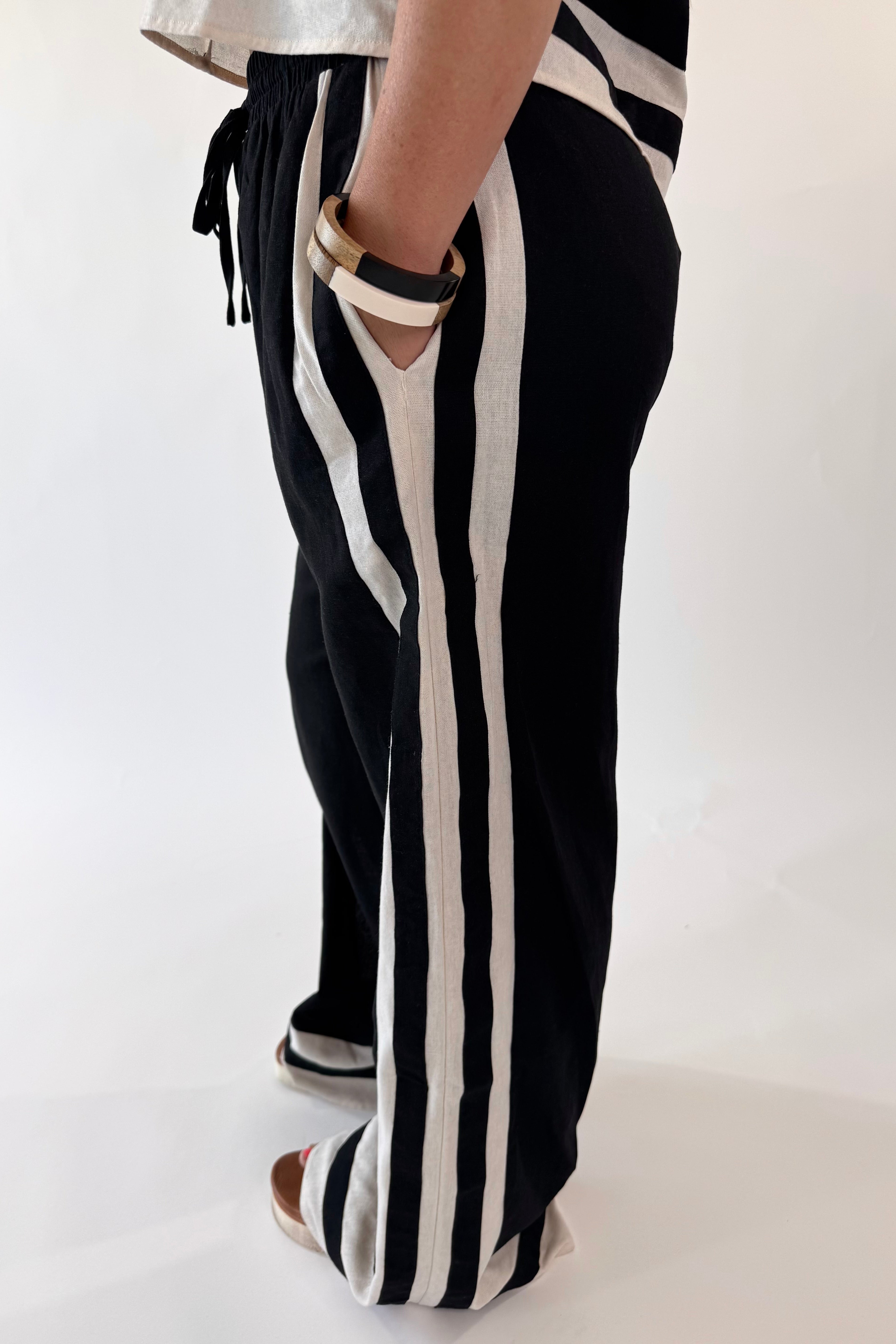Salt & Stripes Linen Bottom