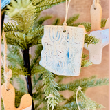 Handmade Arizona State Ornament | Everhart Ceramics
