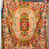 Double-Sided Cozy Throw Blanket | Golden Hour Tapestry Honey