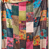 Double-Sided Cozy Throw Blanket | Golden Hour Tapestry Honey