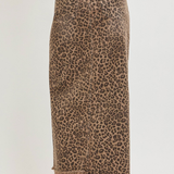 RISEN High Rise Front Slit Long Skirt