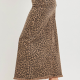 RISEN High Rise Front Slit Long Skirt