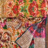 Double-Sided Cozy Throw Blanket | Golden Hour Tapestry Honey