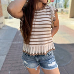 RISEN High Rise Crossover Slit Shorts