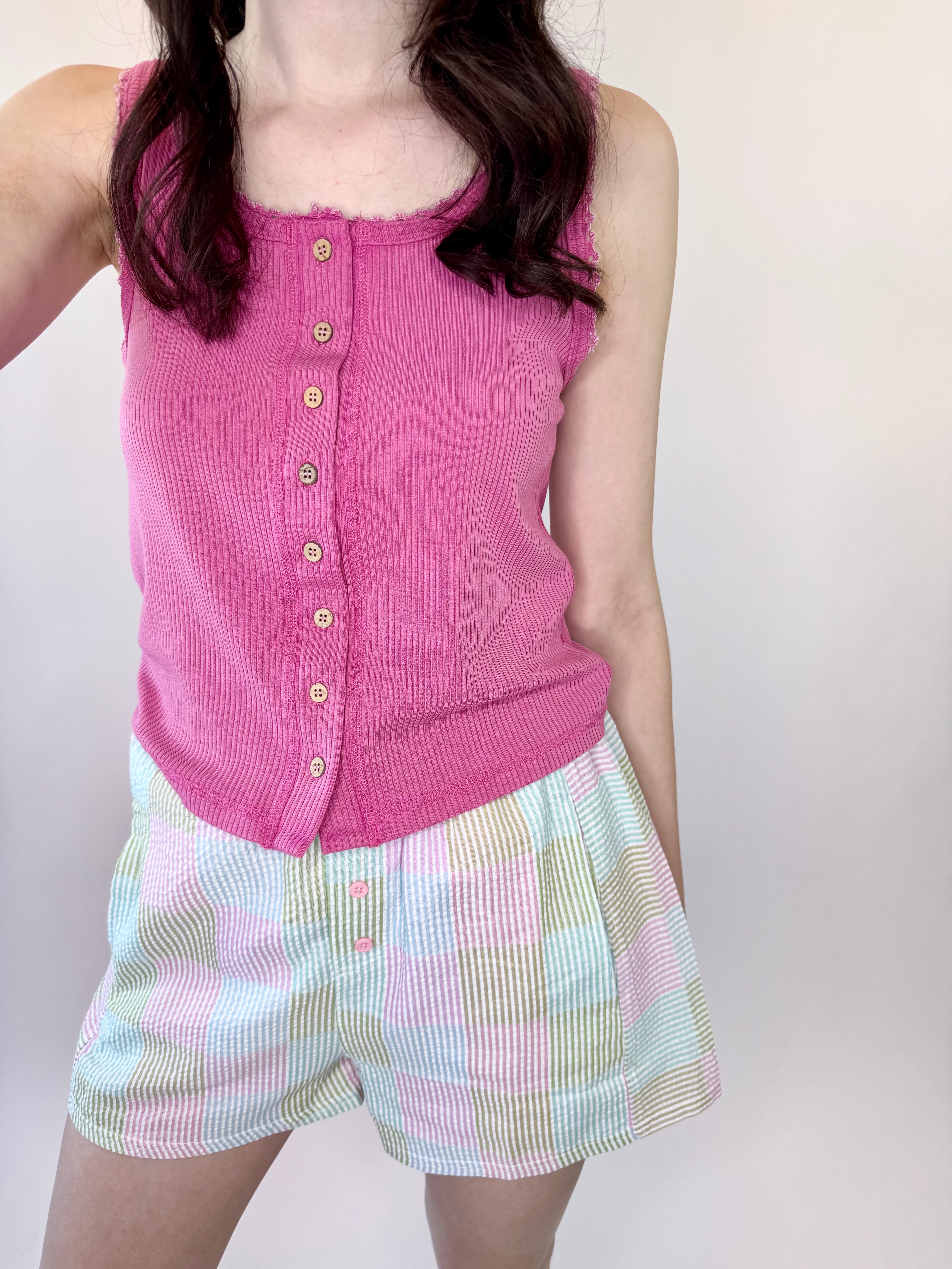 Mineral Washed Knit Tank Top + Lace Trim | Final Sale – The Boutique Mineral Washed Knit Tank Top + Lace Trim | Final Sale – The Boutique