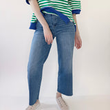 Oversized Stripe Casual Knit Top