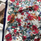 Large Floral Print Bandana Scarf | Off White