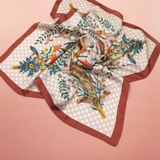 Large Floral Print Bandana Scarf