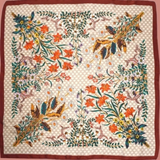 Large Floral Print Bandana Scarf