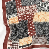 Large Mixed Patch Floral Print Bandana Scarf