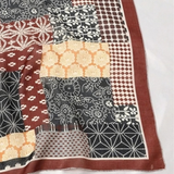 Large Mixed Patch Floral Print Bandana Scarf
