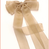 Organza Sheer Bow Ribbon Hair Clip
